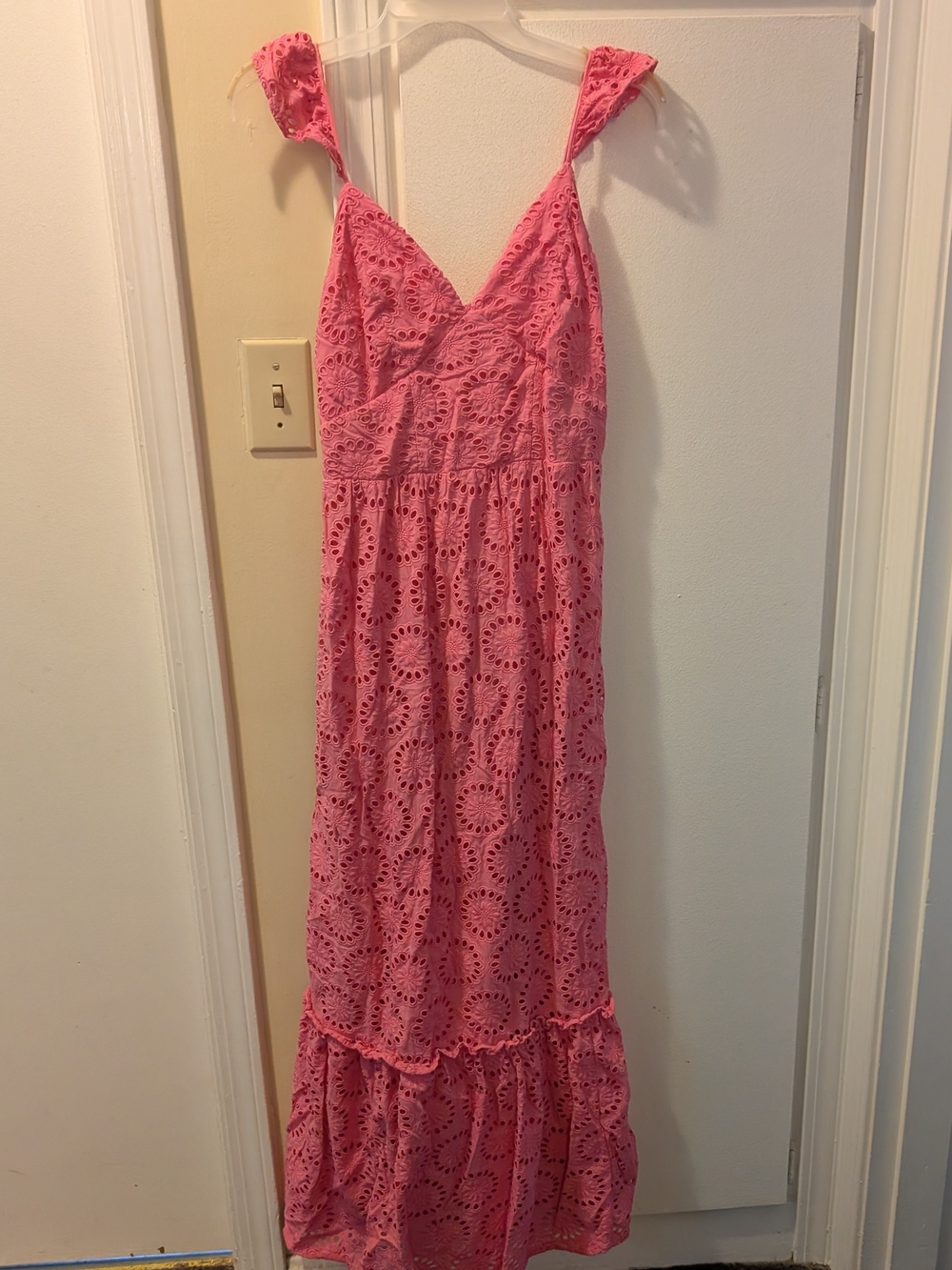 Vineyard Vines Pink Eyelet Official Kentucky Derby Dress - Picture 4 of 7